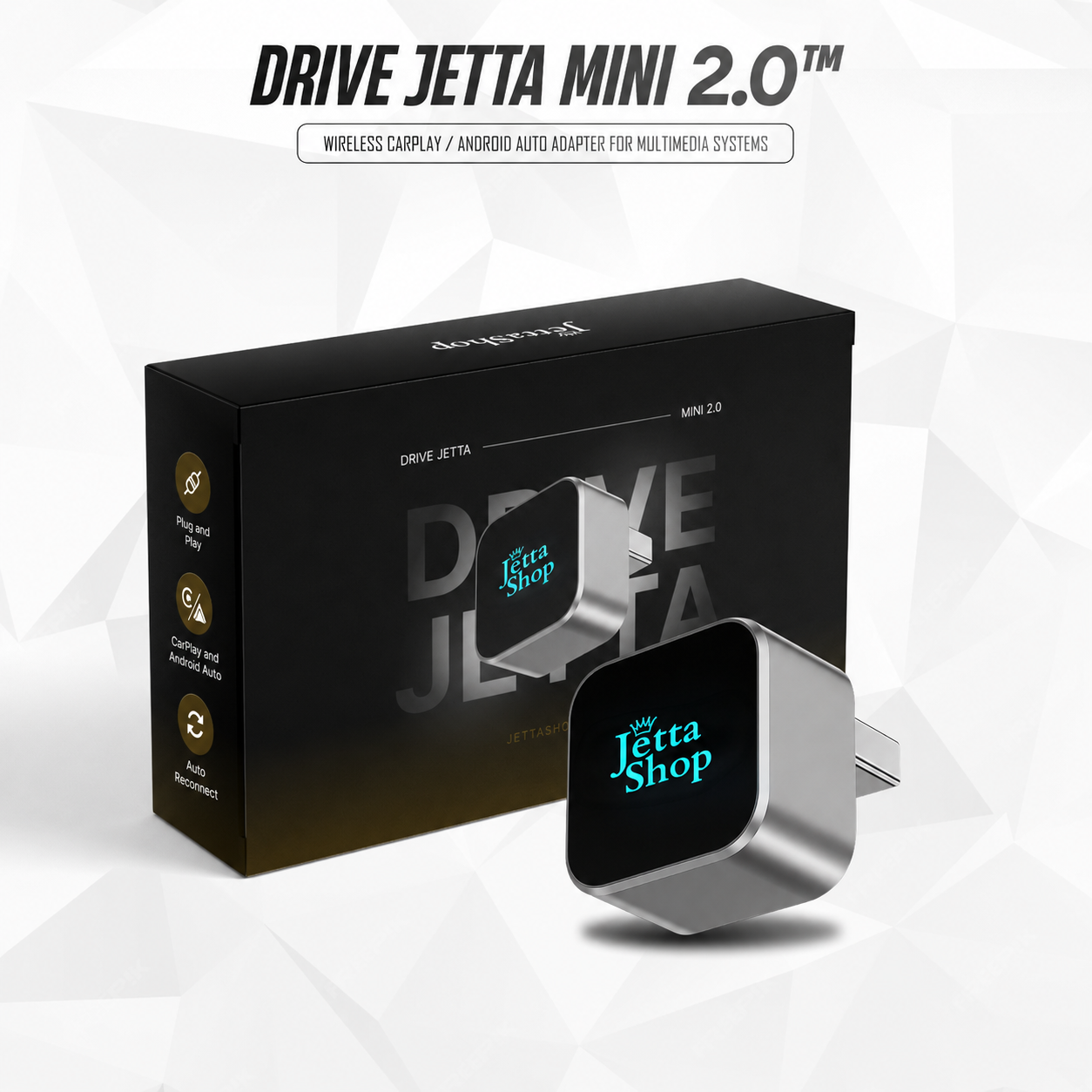 DriveJetta Mini 2.0 — Wireless CarPlay and Android Auto at its Best [LAUNCHING 2026]